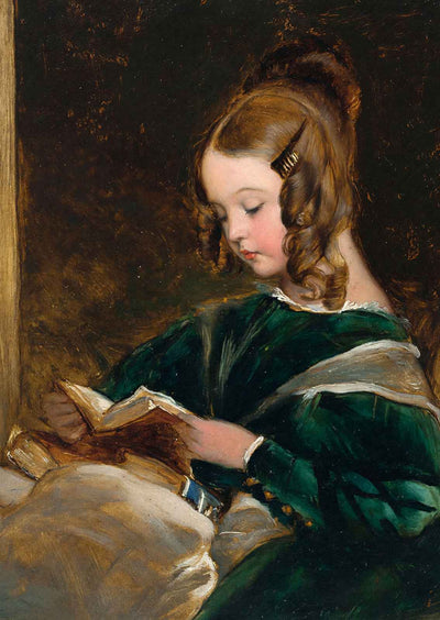 Rachel Russell Reading Fine Art Print Painting by Edwin Henry Landseer (6 Sizes)