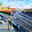 Railroad Station Bridgeport in 1907 Art Print (7 Sizes) - Retouched
