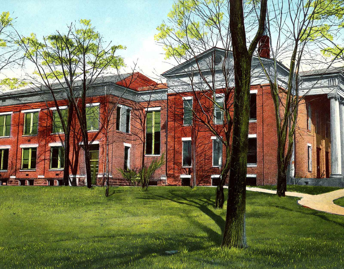 Rayen School Youngstown Ohio in 1907 Vintage Print (7 Sizes) - High Quality