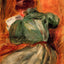 Reader in Green painting by Pierre-Auguste Renoir (1894)