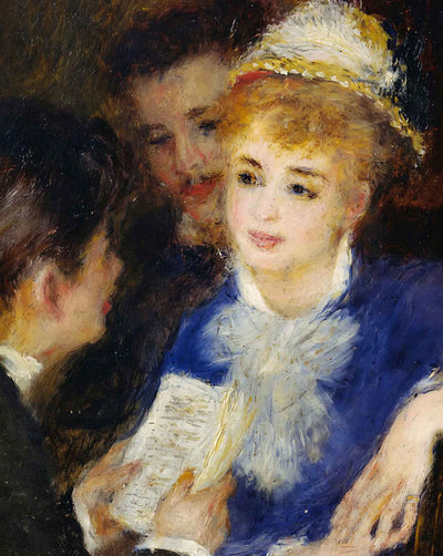 Reading the Part art print by Pierre-Auguste Renoir (1876)