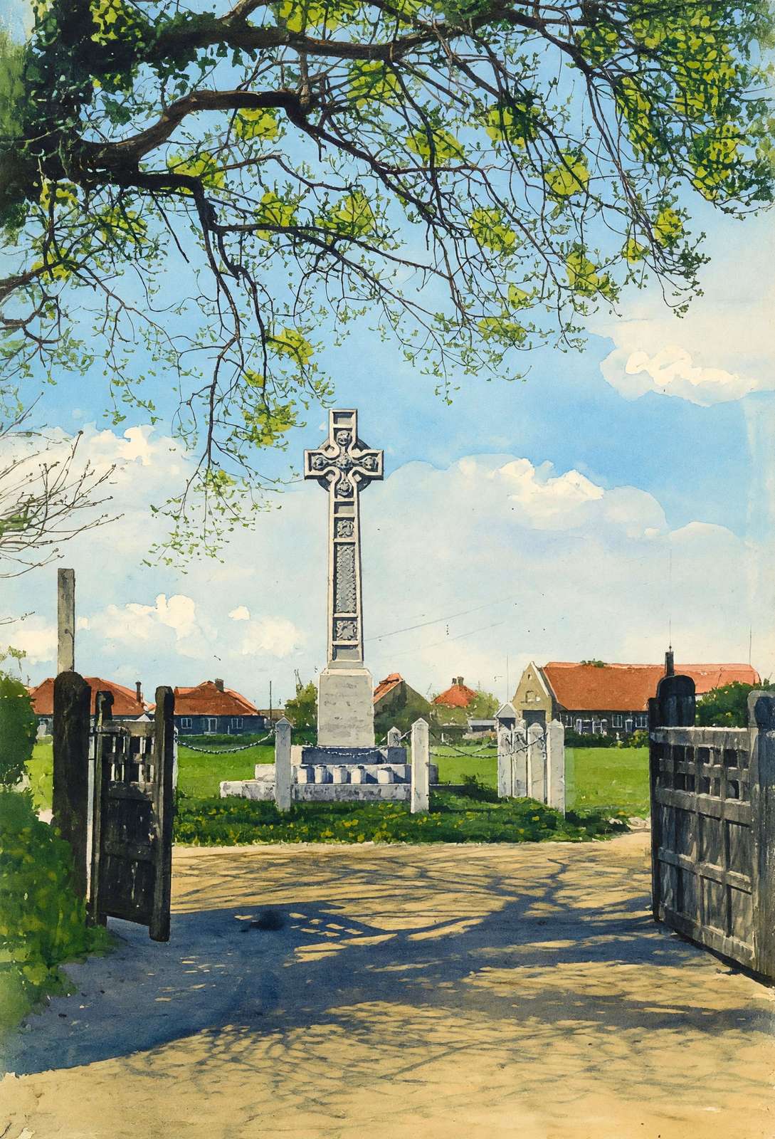 The Recreation Ground New Milton in 1946 Art Print (7 Sizes) - Retouched