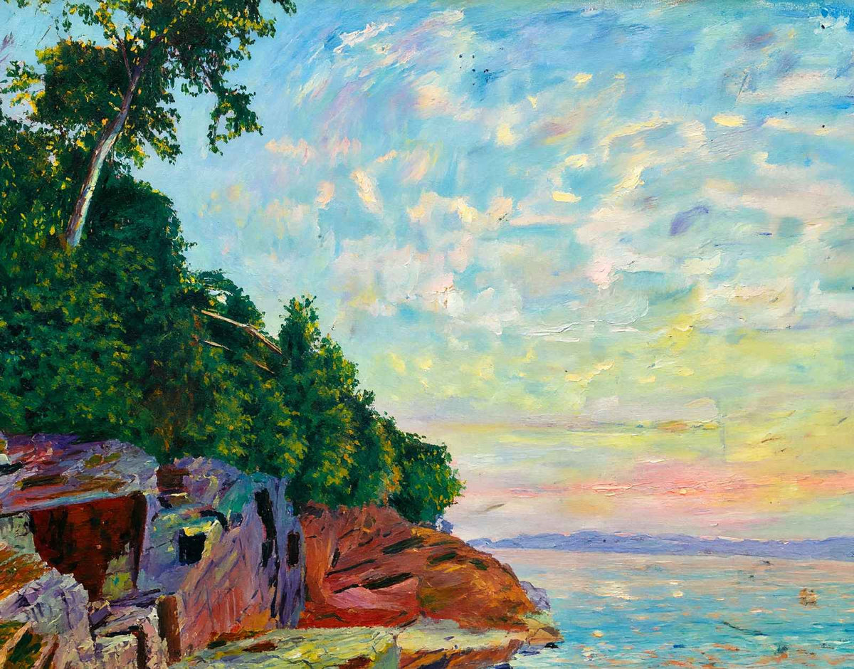 Red Rocks Burlington VT in 1907 Art Print (7 Sizes) - Premium Quality
