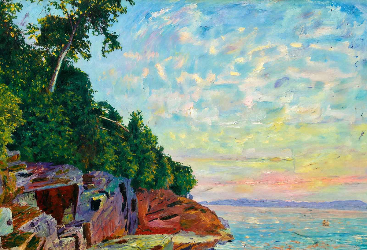 Red Rocks Burlington VT in 1907 Art Print (7 Sizes) - Premium Quality