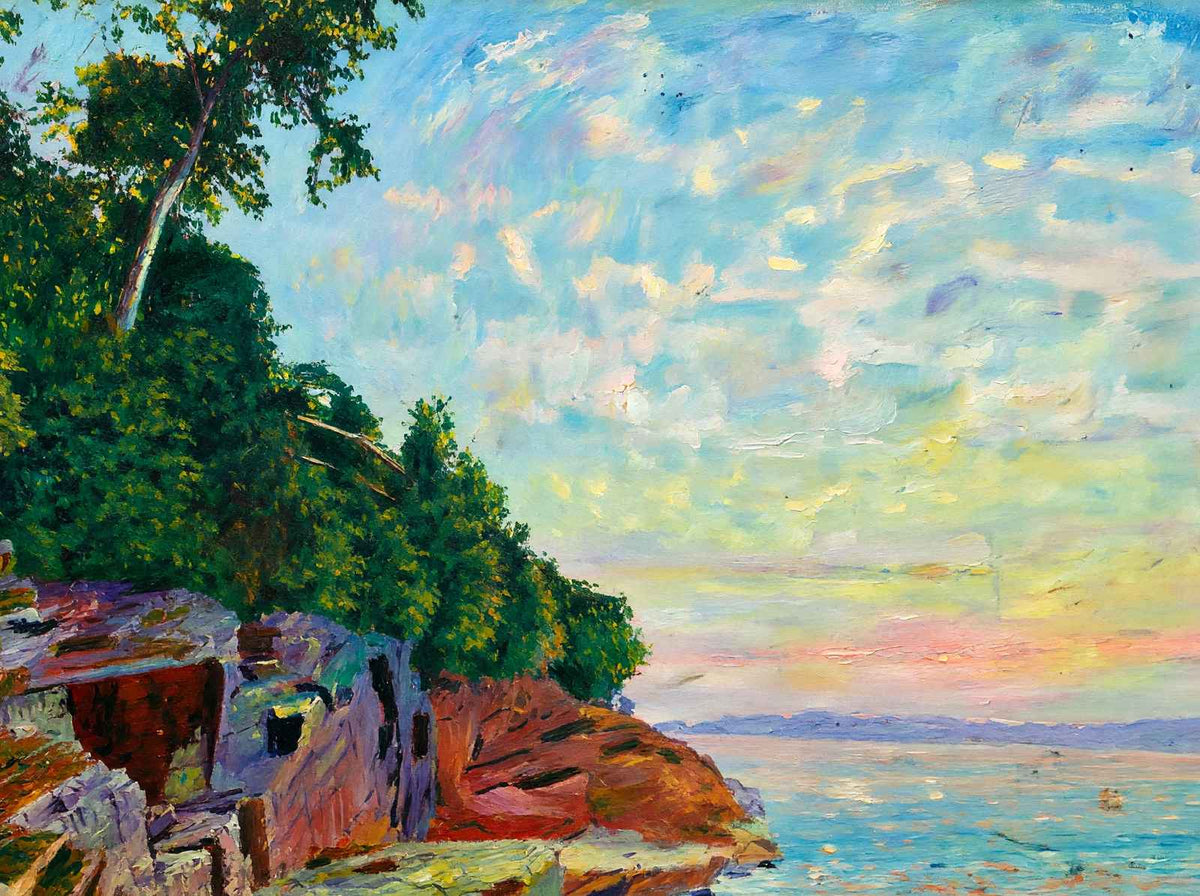 Red Rocks Burlington VT in 1907 Art Print (7 Sizes) - Premium Quality