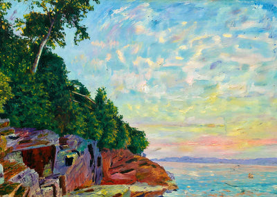 Red Rocks Burlington VT in 1907 Art Print (7 Sizes) - Premium Quality
