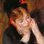 Reflection painting by Pierre-Auguste Renoir (1877)