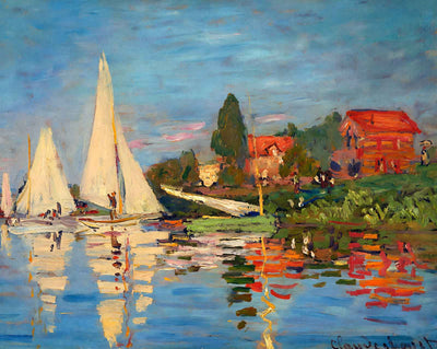 Regatta at Argenteuil painting print by Claude Monet (1872)