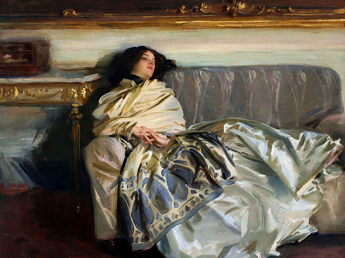 Repose Painting by John Singer Sargent Premium Art Print (5 Sizes) - Acid Free