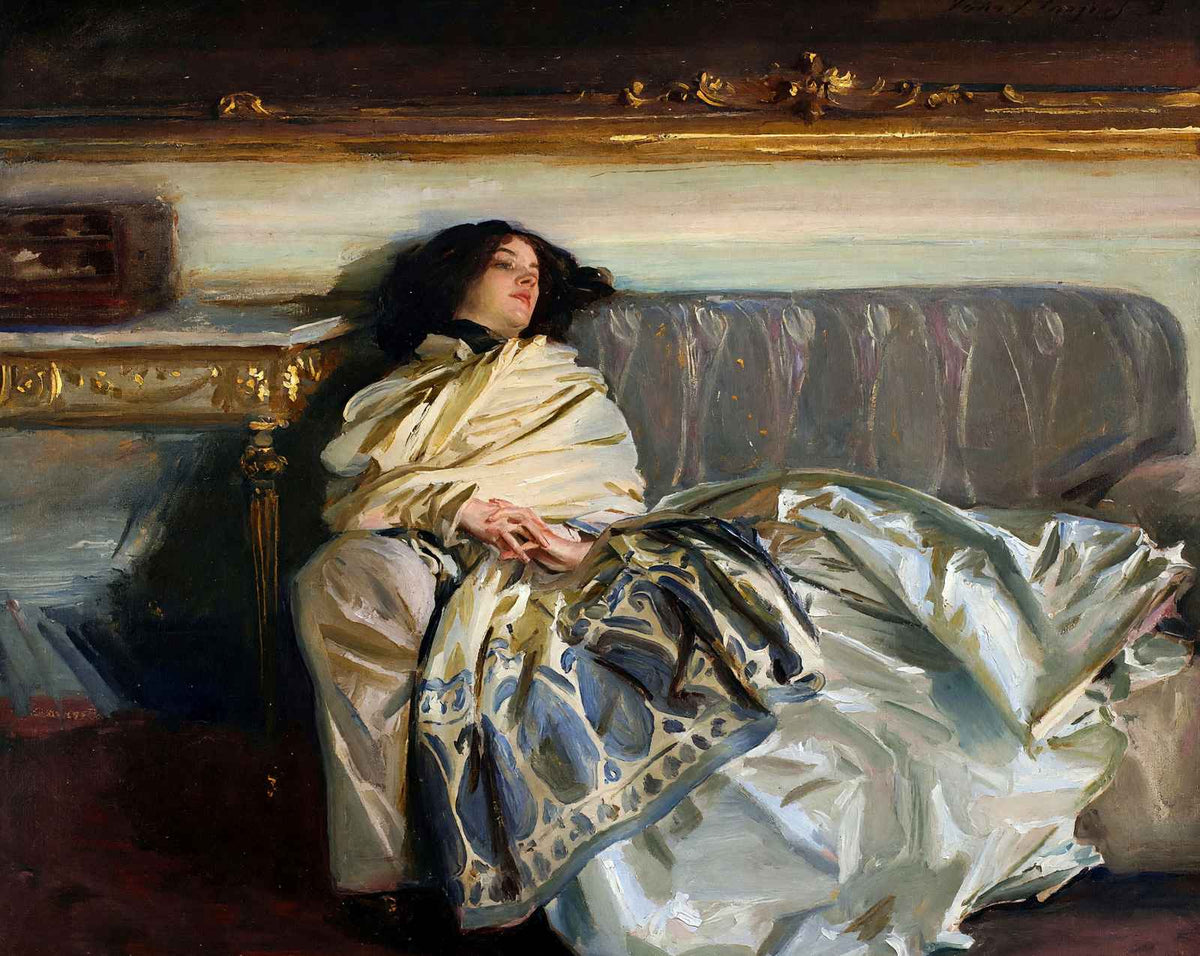 Repose painting print by John Singer Sargent