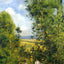 Resting in the Woods Pontoise painting print by Camille Pissarro (1878)