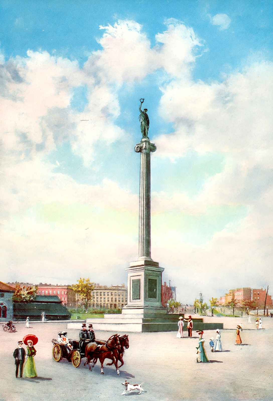 Revolutionary Monument Baltimore Vintage Print (7 Sizes) - Premium Print