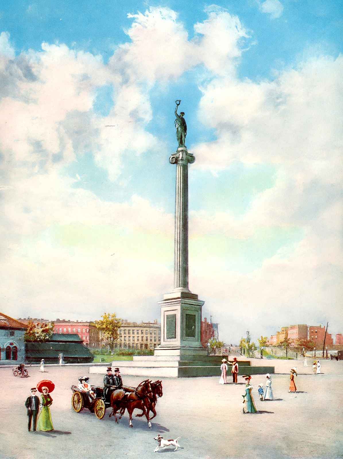 Revolutionary Monument Baltimore Vintage Print (7 Sizes) - Premium Print