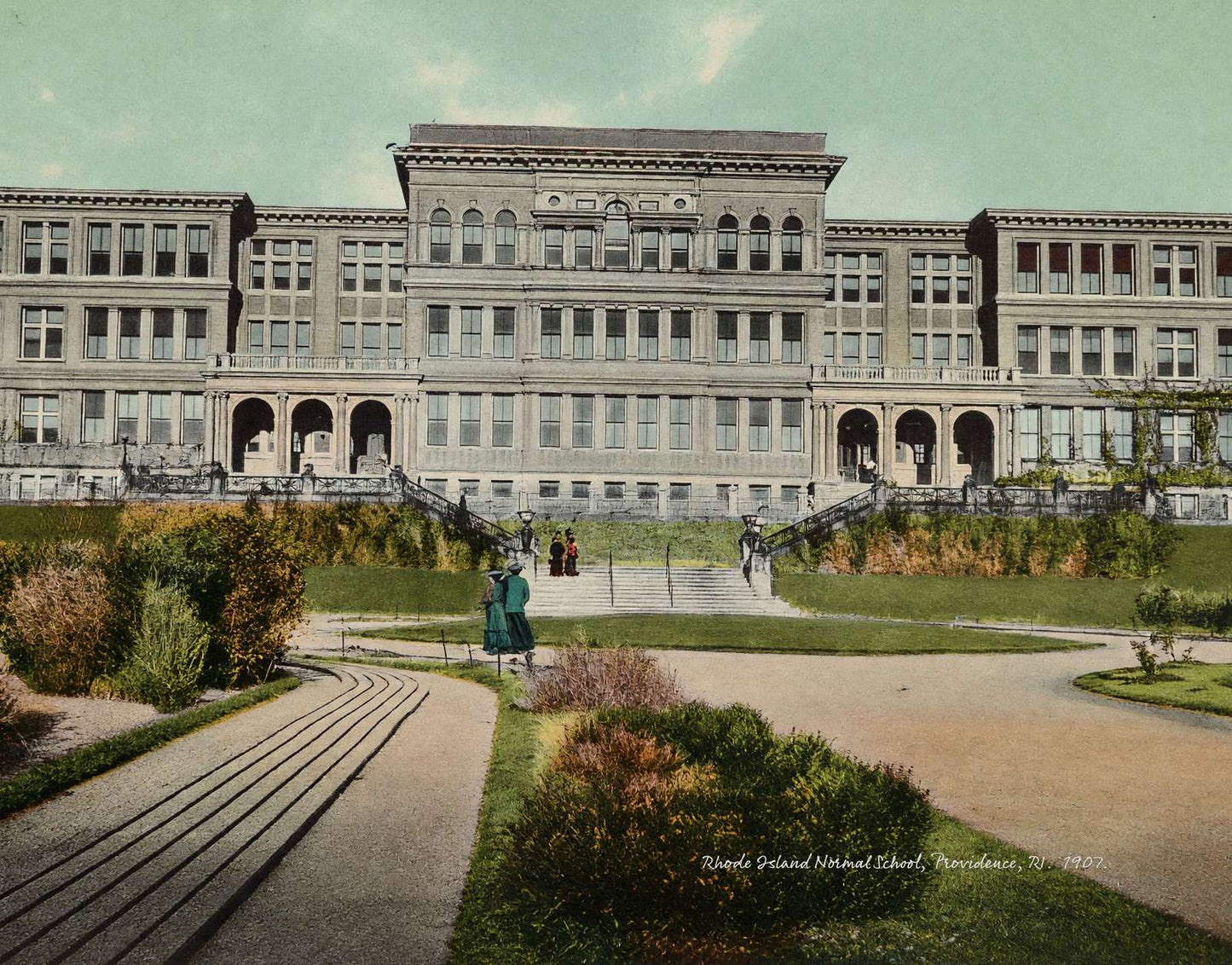 Rhode Island Normal School Providence RI in 1907 Vintage Print (6 Sizes)