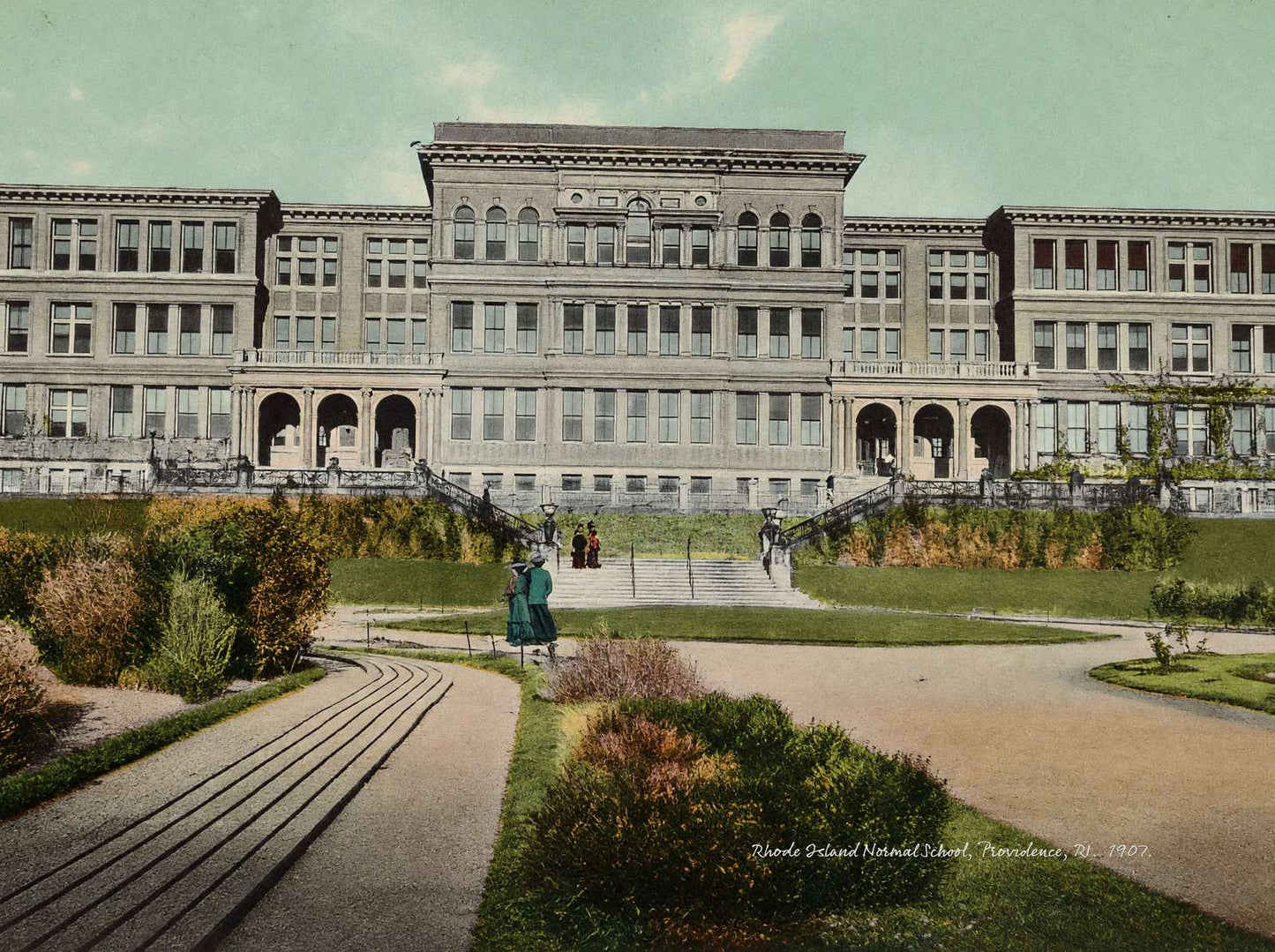 Rhode Island Normal School Providence RI in 1907 Vintage Print (6 Sizes)