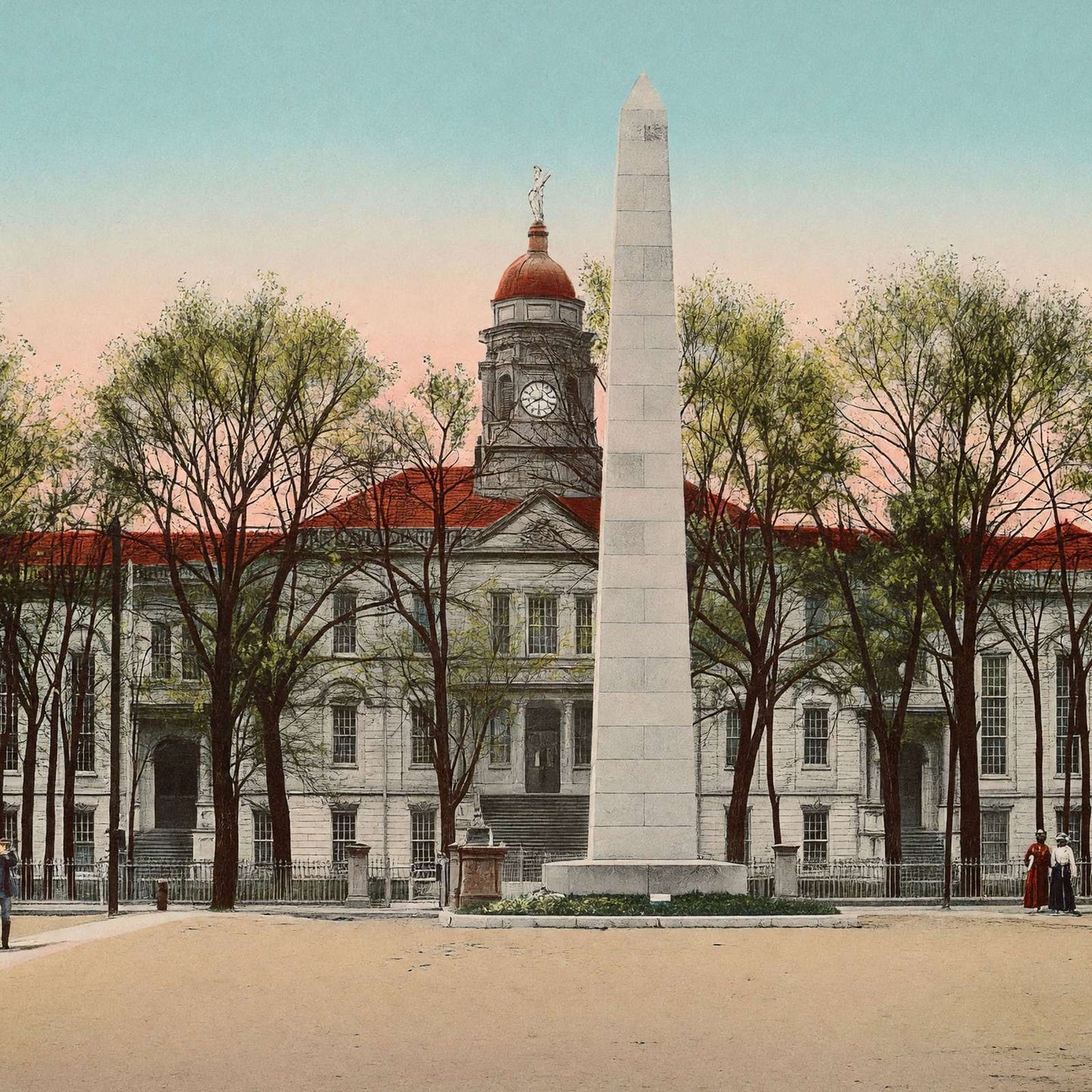 Richmond County Court House Augusta GA in 1907 Vintage Print (7 Sizes)