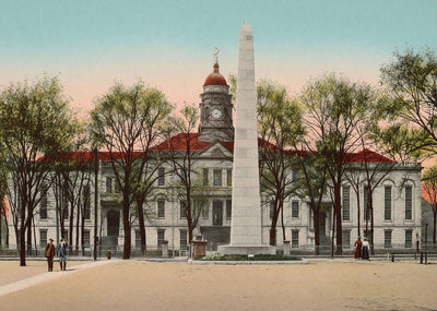 Richmond County Court House Augusta GA in 1907 Vintage Print (7 Sizes)