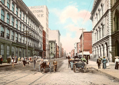 Main Street from Eleventh Richmond VA in 1906 Vintage Print (7 Sizes)