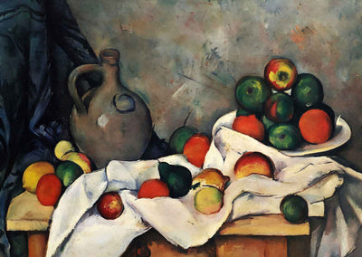 Rideau, Cruchon et Compotier Painting by Paul Cezanne Fine Art Print (6 Sizes)