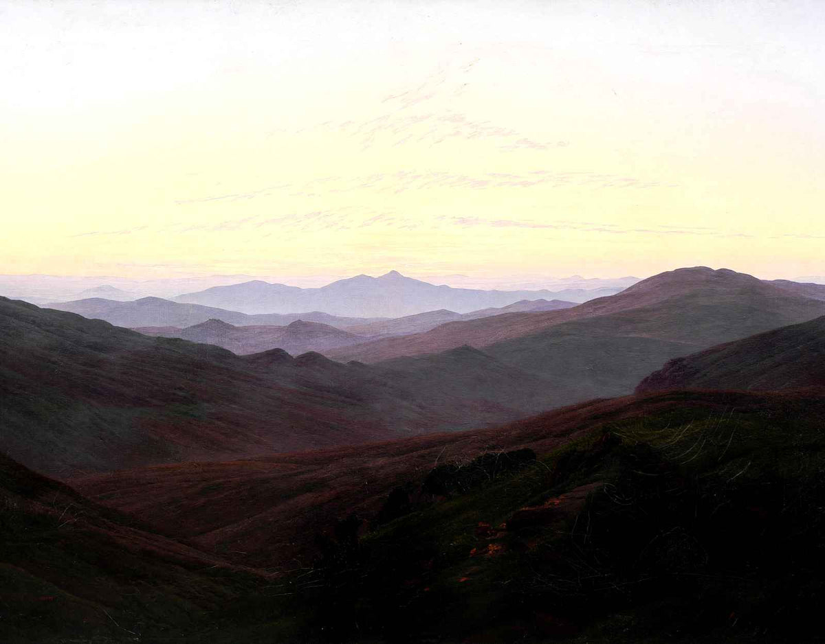Riesengebirge 1835 Painting by Caspar David Friedrich Fine Art Print (6 Sizes)