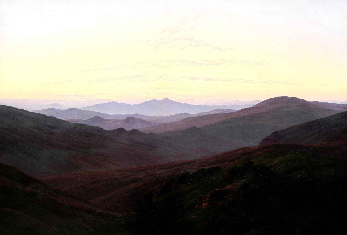 Riesengebirge 1835 Painting by Caspar David Friedrich Fine Art Print (6 Sizes)