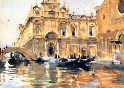 Rio Dei Mendicanti, Venice Fine Art Print 1899 by John Singer Sargent (6 Sizes)