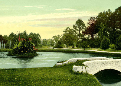 Riverside Park Jacksonville FL in 1907 Vintage Print (7 Sizes)