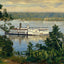 River View Crapo Park Burlington Iowa in 1905 Art Print (7 Sizes)