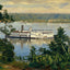 River View Crapo Park Burlington Iowa in 1905 Art Print (7 Sizes)