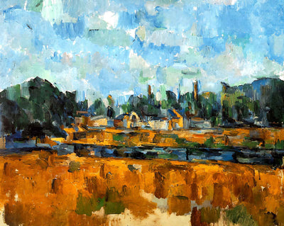 Riverbanks painting by Paul Cezanne (1905)