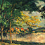Road painting print by Paul Cezanne (1876)