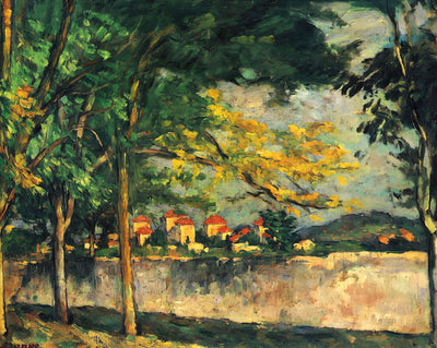 Road painting print by Paul Cezanne (1876)