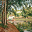 Road Along the Loing Canal 1902 Painting by Camille Pissarro Art Print (6 Sizes)