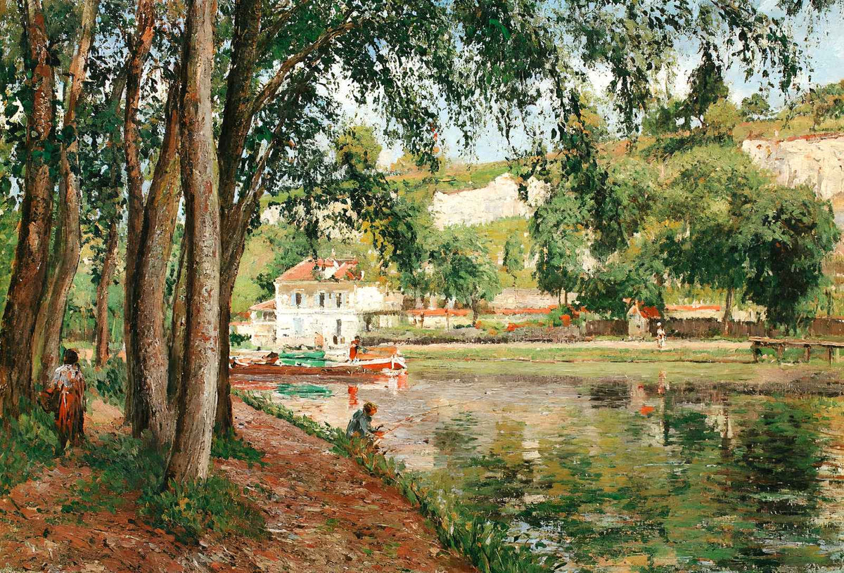 Road Along the Loing Canal 1902 Painting by Camille Pissarro Art Print (6 Sizes)