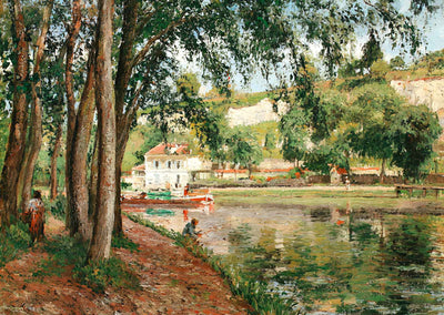 Road Along the Loing Canal 1902 Painting by Camille Pissarro Art Print (6 Sizes)