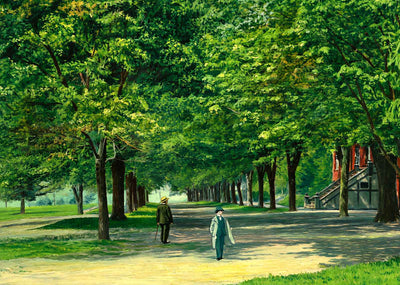 Road of Elms Virginia Polytechnic Institute in 1909 Art Print (7 Sizes)