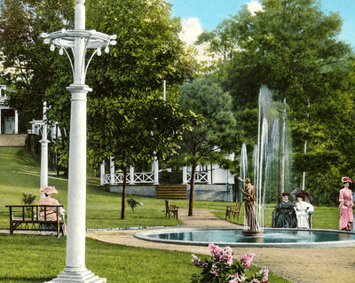 Mountain Park and Casino vintage print
