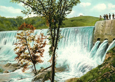 Roanoke Water Power Dam VA in 1908 Vintage Print (7 Sizes) - Premium Print