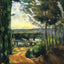Road, Trees and Lake Fine Art Print 1882 Painting by Paul Cezanne (6 Sizes)
