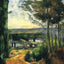 Road, Trees and Lake Fine Art Print 1882 Painting by Paul Cezanne (6 Sizes)