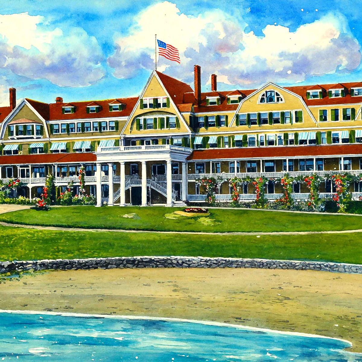 The Rock - Mere, Marblehead, Massachusetts in 1908 Art Print (7 Sizes)