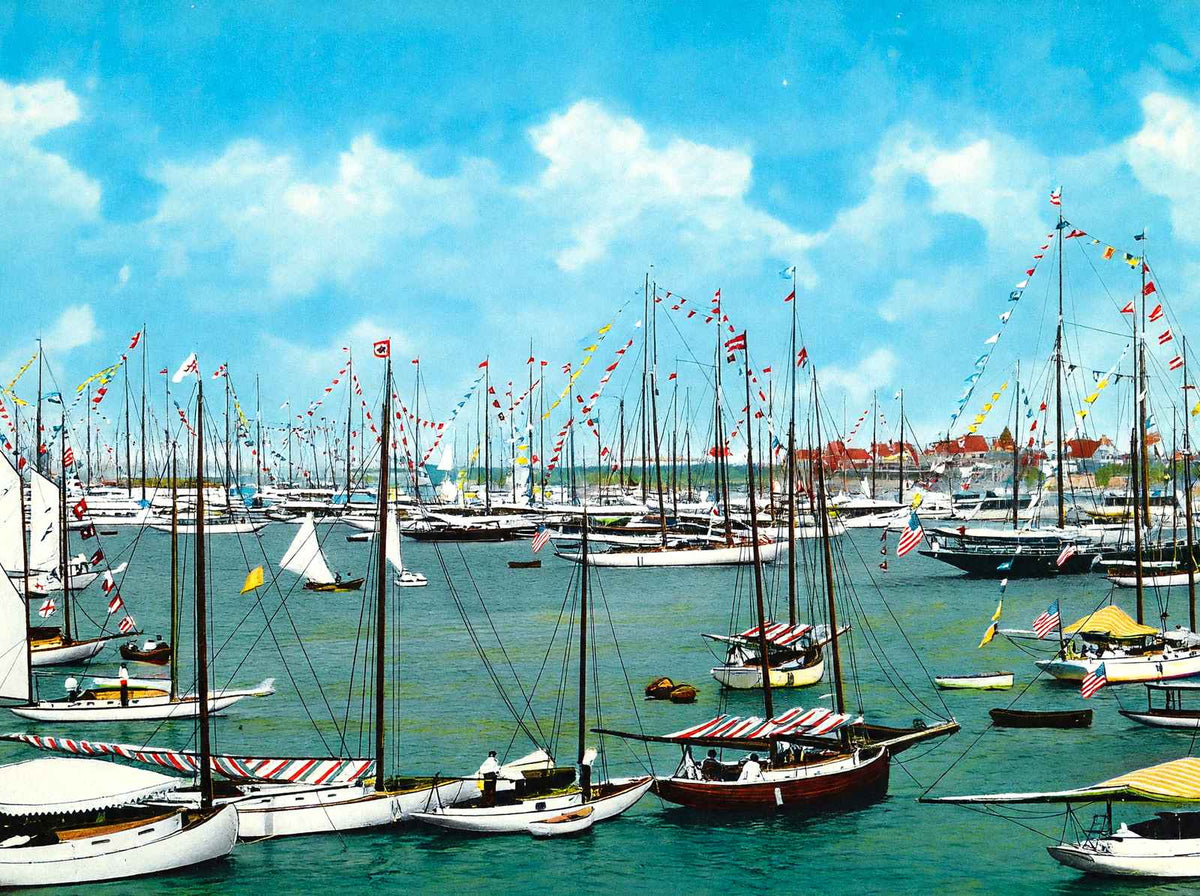 The Rock - Mere Hotel Marblehead MA in 1908 Vintage Print (7 Sizes)
