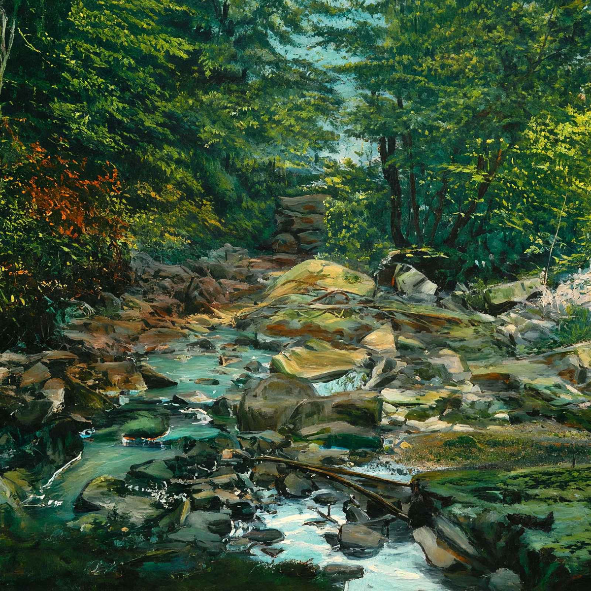 Rocky Glen Devils Elbow Indiana PA in 1910 Art Print (7 Sizes) - Reproduction