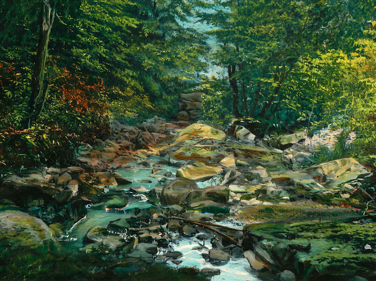 Rocky Glen Devils Elbow Indiana PA in 1910 Art Print (7 Sizes) - Reproduction