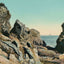 Rocky Shore at Delano Park Maine in 1908 Vintage Print (7 Sizes)