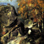 Rock in the Forest of Fontainbleau Art Print 1868 by Paul Cezanne (6 Sizes)