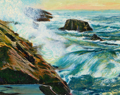 Rock-Bound Coast of Maine in 1908 art print