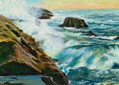 Rock-Bound Coast of Maine in 1908 Art Print (7 Sizes) - Acid Free