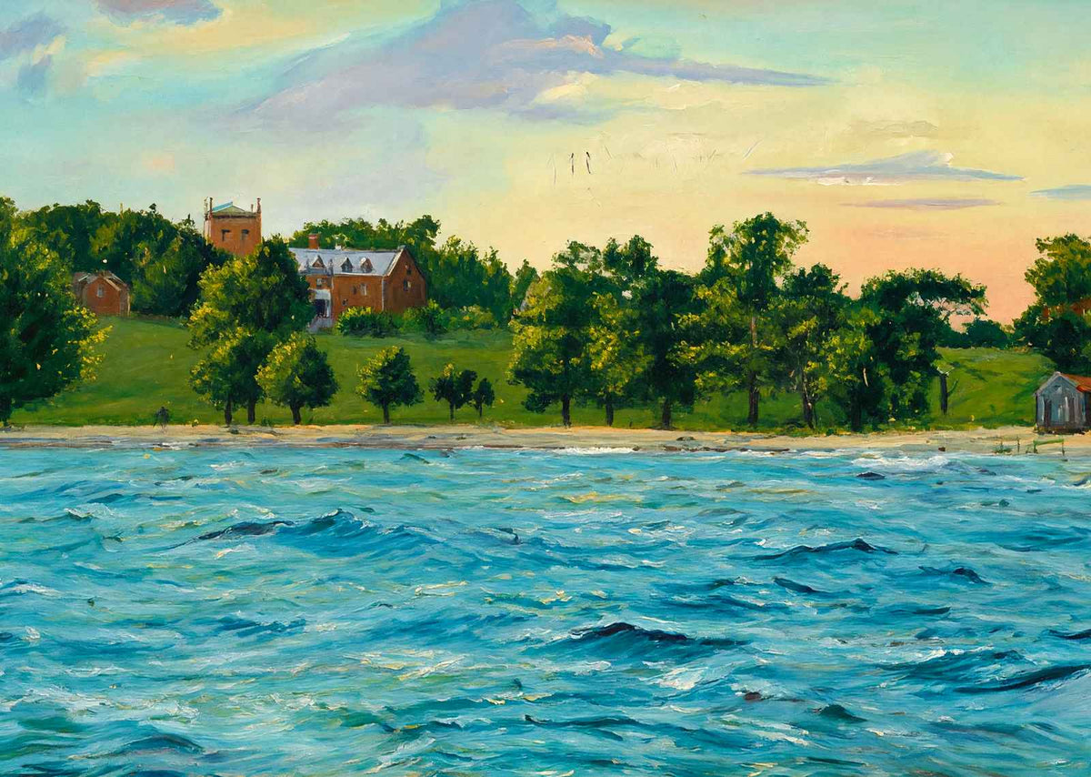 Rock Point Burlington VT in 1907 Art Print (7 Sizes) - Restored