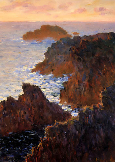 Rocks at Belle-Ile, Port-Domois 1886 by Claude Monet Fine Art Print (6 Sizes)